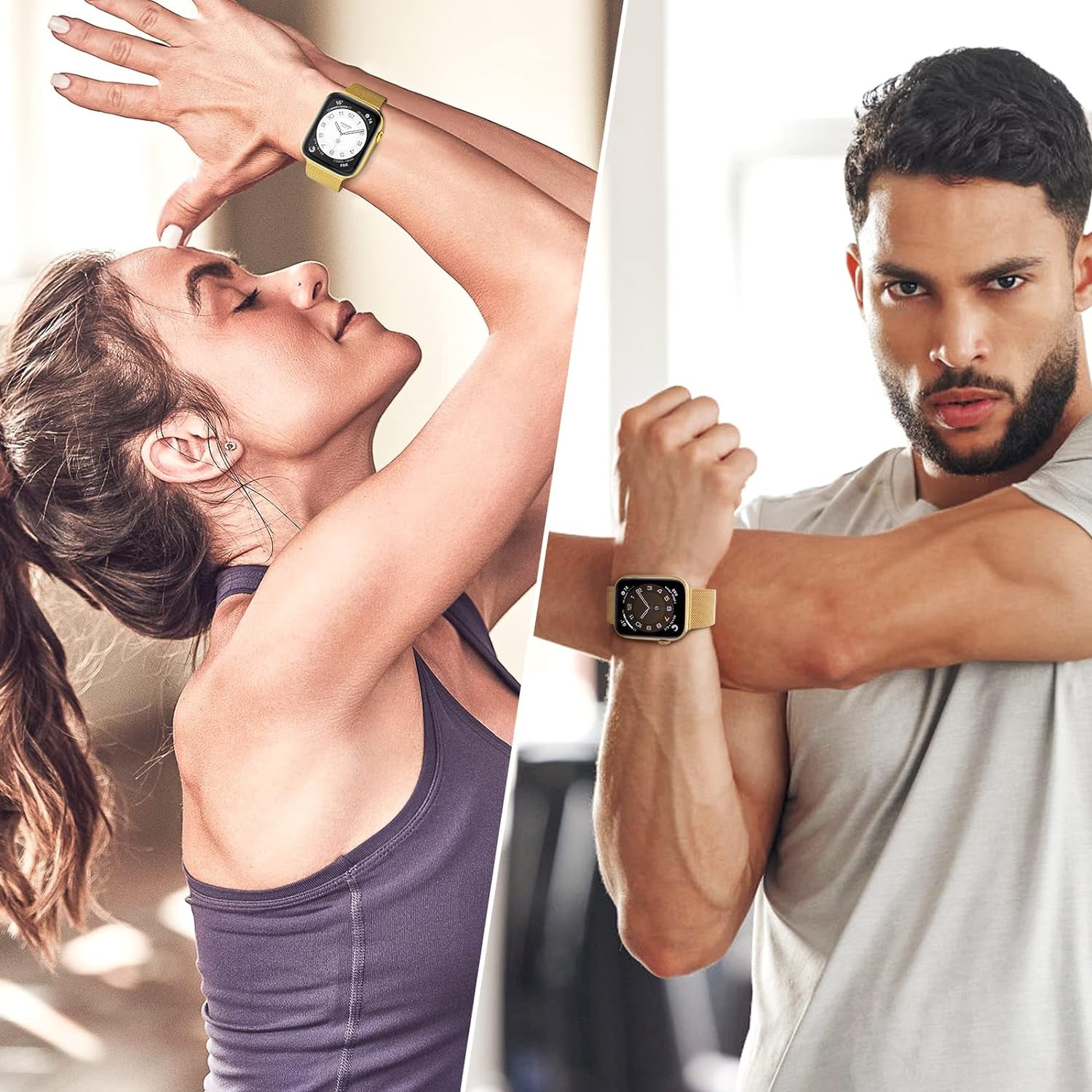 Metal Band Compatible with Apple Watch Bands 38Mm 40Mm 41Mm 42Mm 44Mm 45Mm 49Mm Women Men,Adjustable Magnetic Stainless Steel Mesh Strap for Iwatch Ultra/Ultra 2,Series 9 8 7 6 5 4 3 2 1 SE