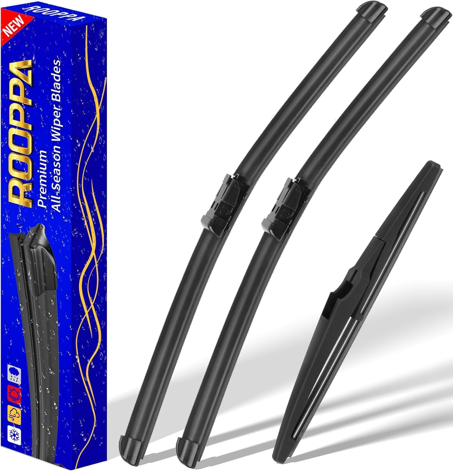 3 Wipers Replacement for 2012-2016 Honda CRV CR-V, Windshield Wiper Blades Original Equipment Replacement - 26"/16"/13" (Set of 3) U/J HOOK