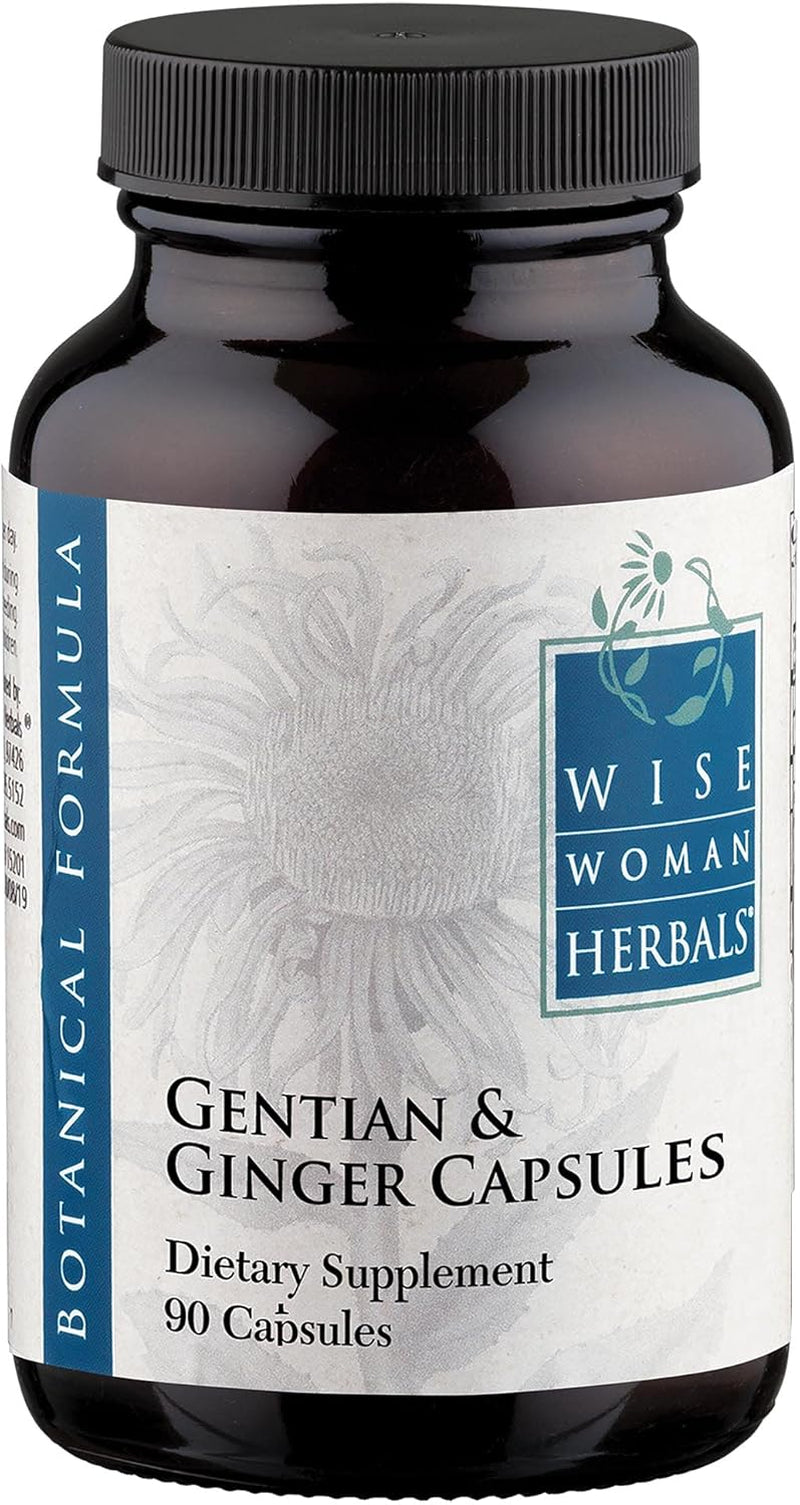 – Gentian & Ginger Capsules - All-Natural Digestive Function Support Supplement for Normal Healthy Digestion, Natural Aid for Occasional Upset Stomach, Acid Indigestion and Gas TLBH