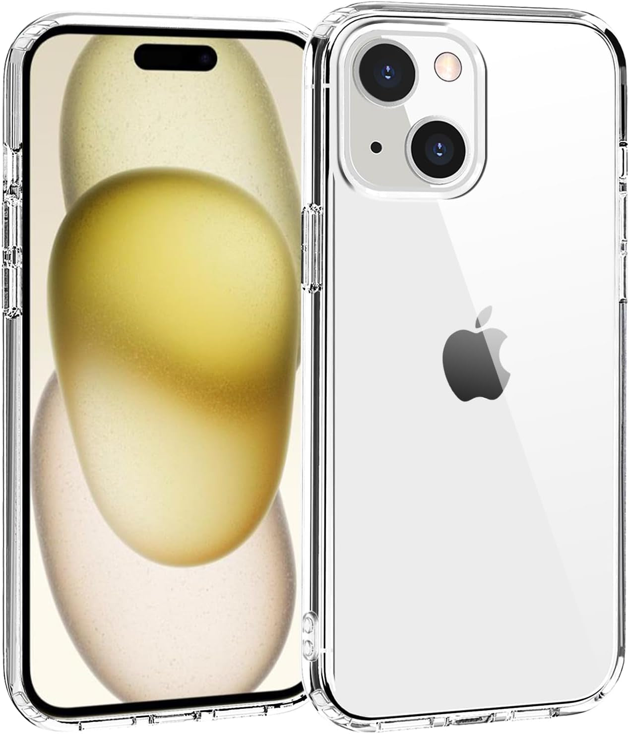 Phone Case Compatible with Iphone 16E 2025, Clear Case Shockproof Protective Bumper Slim Cover for 6.1 Inch