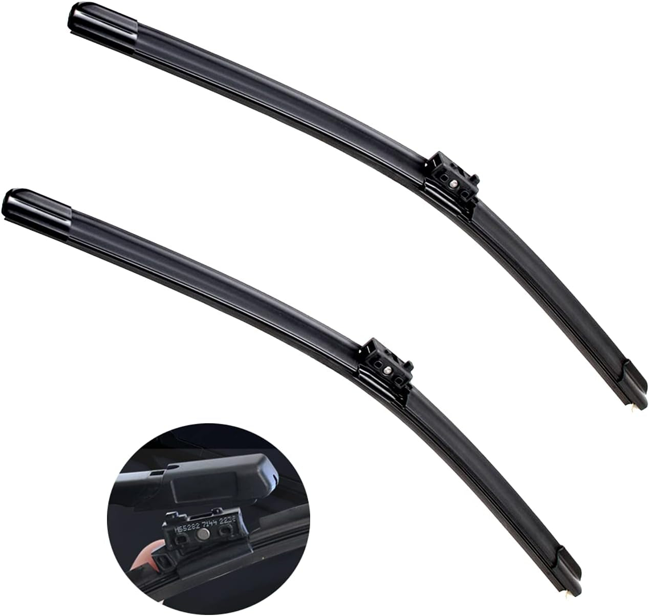 2 Factory Wiper Blades Replacement for Silverado Sierra 04/03/2014-2018 Original Equipment Windshield Wiper Blades Set - 22"+22" (Set of 2) Top Lock
