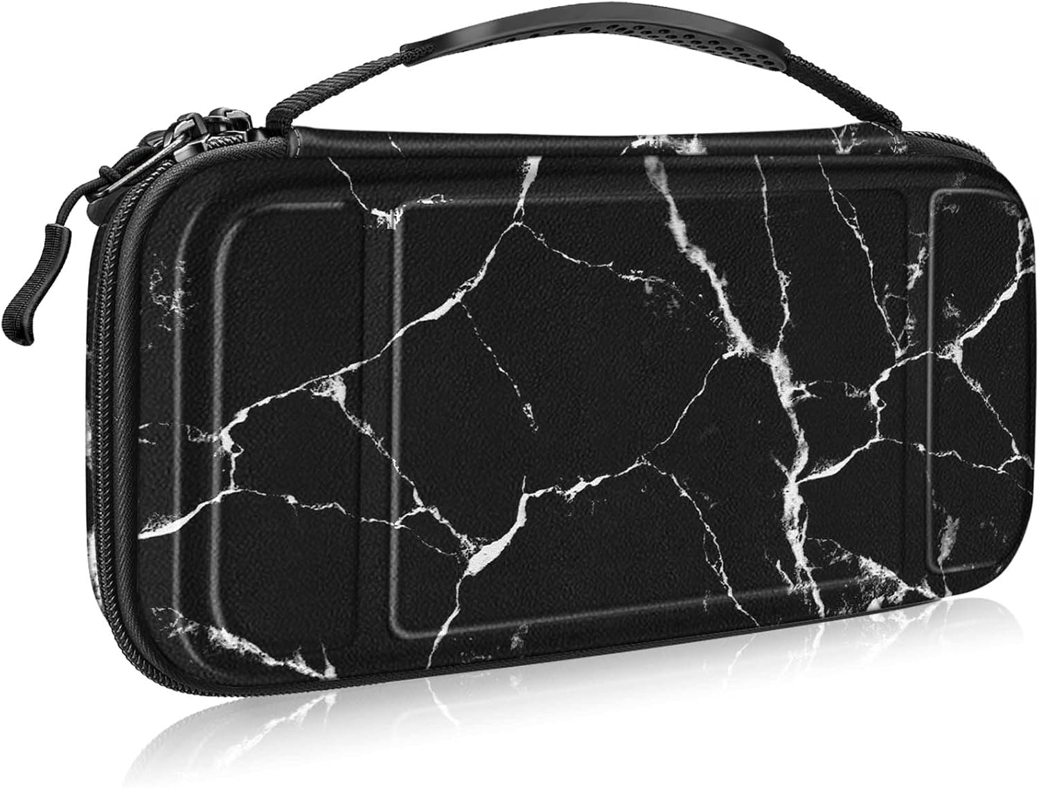 Carrying Case for Nintendo Switch OLED Model 2021/Switch 2017, [Shockproof] Hard Shell Protective Cover Travel Bag W/10 Game Card Slots for Switch Console Joy-Con & Accessories