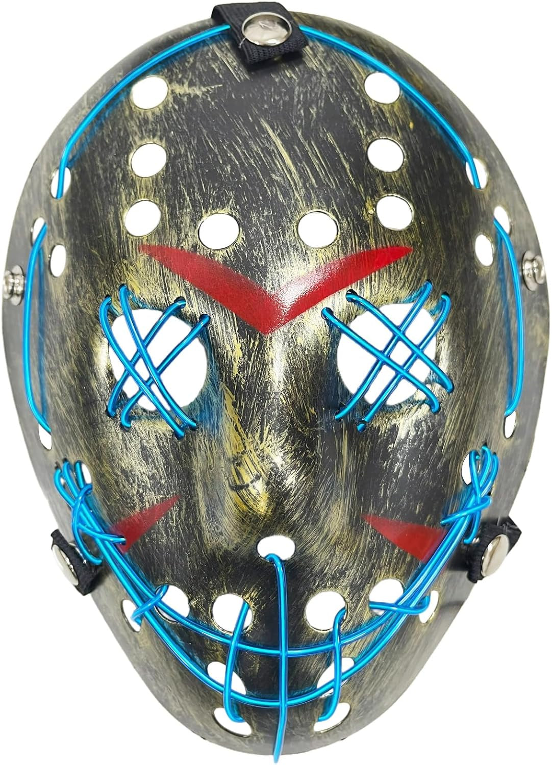 Halloween LED Light up Mask - Glow in the Dark Scary Mask for Cosplay Halloween Costume Carnival, Party, Gift