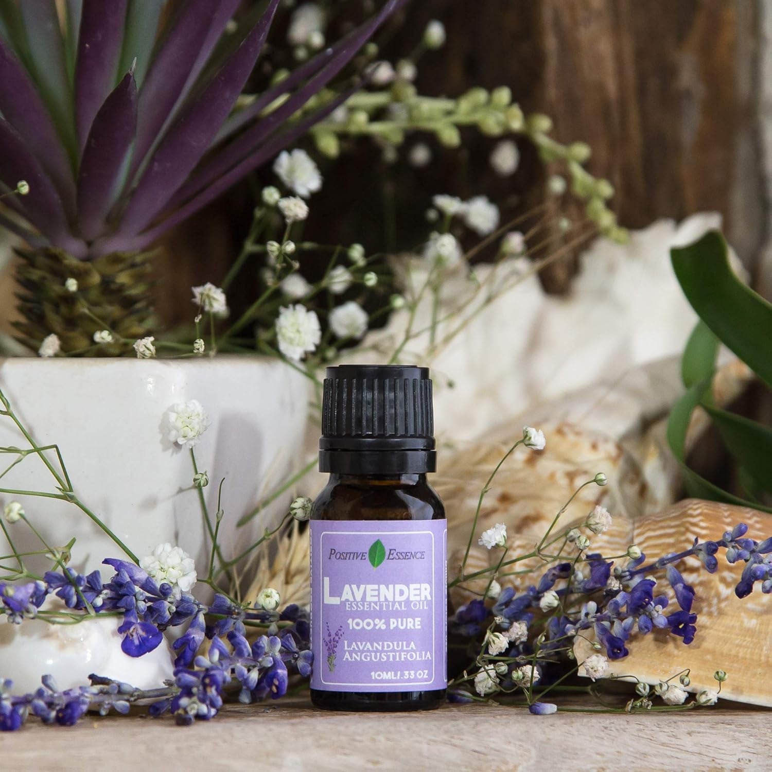 Lavender Essential Oil, 100% Pure, Undiluted, Natural, Premium Grade, Organic, Lavender Oil for Diffuser or Skin Products, 10Ml 0.33 Fl Oz, Lavandula Angustifolia for Home Fragrance and Cosmetics TLBH