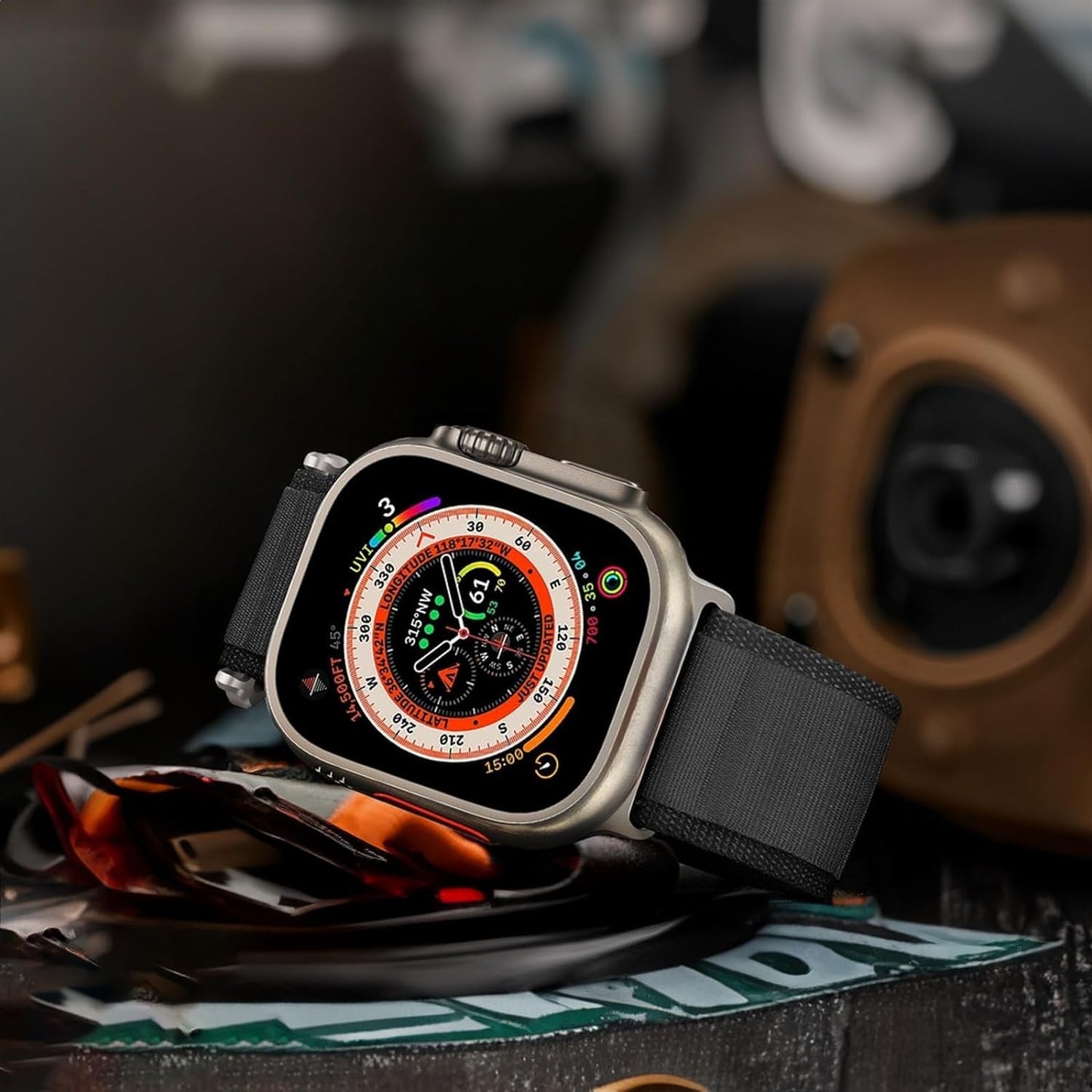 Alpine Loop Nylon Band - Compatible with Apple Watch Ultra 2/Ultra Band 49Mm 46Mm 45Mm 44Mm Men Women, Adjustable with Metal C-Hook Strap for Iwatch Ultra 2, Iwatch Ultra Series 10 SE/9/8/7/6/5