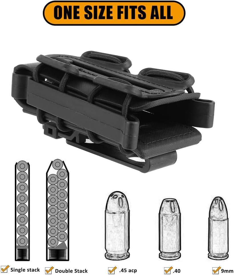 9Mm Pistol Mag Pouch Magazine Pouch Tactical Magazine Holder Tall
