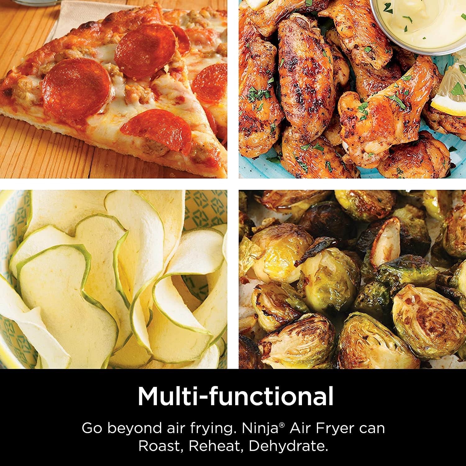 Air Fryer, Roast, Bake, Air Fry, Roast, Broil, Reheats, & Dehydrates, 4-In-1, Fries, Frozen Food, Veggies, and Juicy Meat, Less Oil, Easy Meals, Healthy Meals, Compact, 4 QT, Grey, AF101