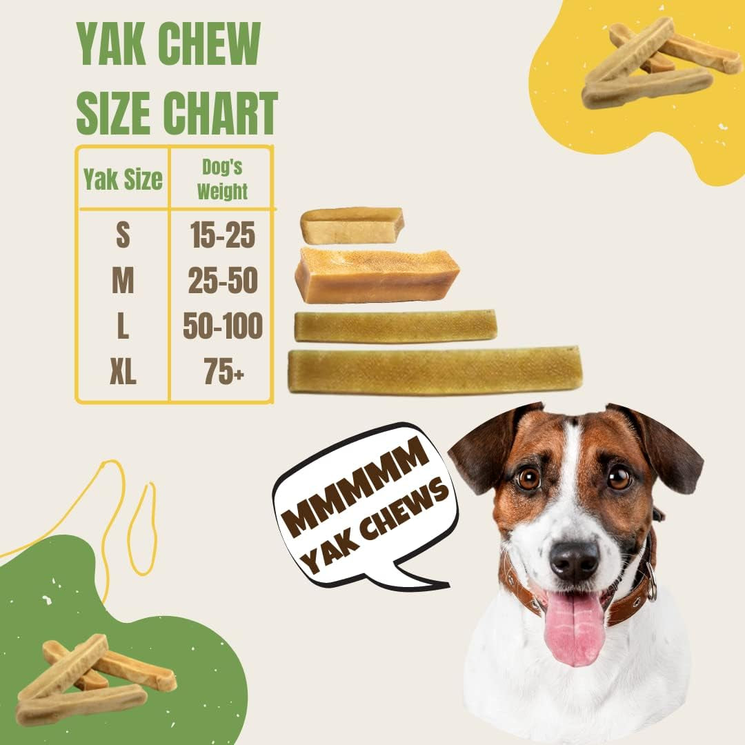 Ecokind Premium Gold Yak Cheese Himalayan Dog Chews, Dog Treats Large Breed, All Natural, High Protein, for Aggressive Chewers, Large - 4 Chews (1 Lb) TRUCK DRIVER