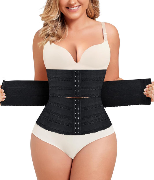 Segmented Waist Trainer for Women Waist Cincher Shapewear for Women Tummy Control Workout Body Shaper Girdle