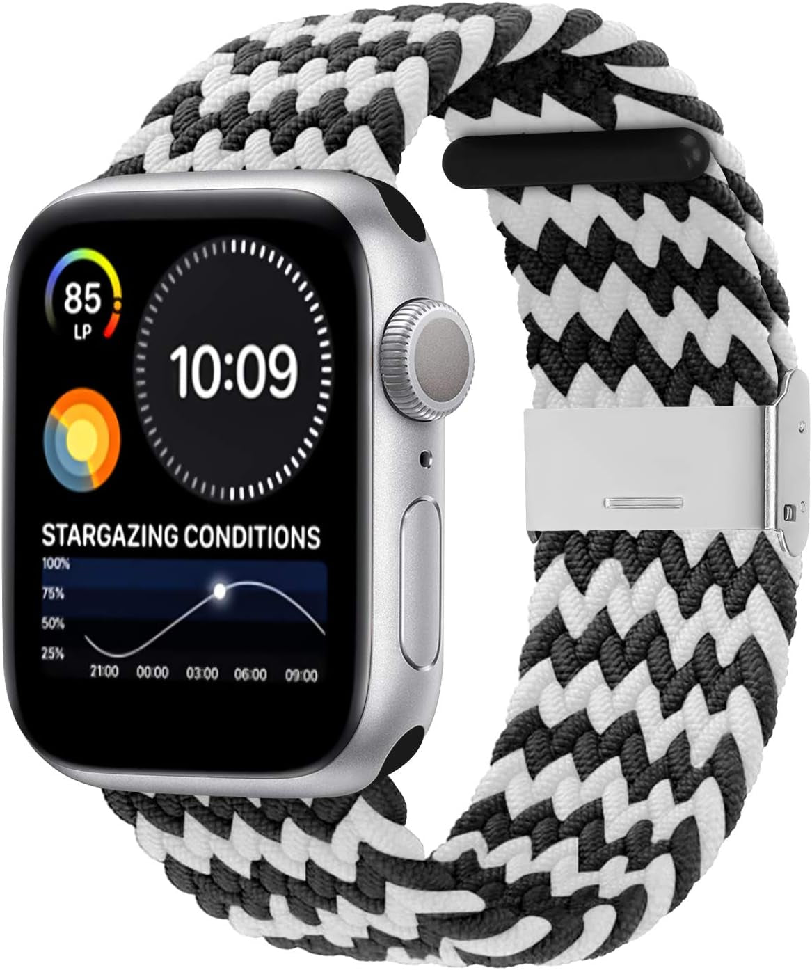 Compatible with Apple Watch Bands 44Mm 40Mm 38Mm 42Mm 41Mm 45Mm 46Mm 49Mm, Iwatch Bands Women Men,Adjustable Braided Solo Loop Elastic Sport Band for Iwatch Ultra SE Series 10/9/8/7/6/5/4