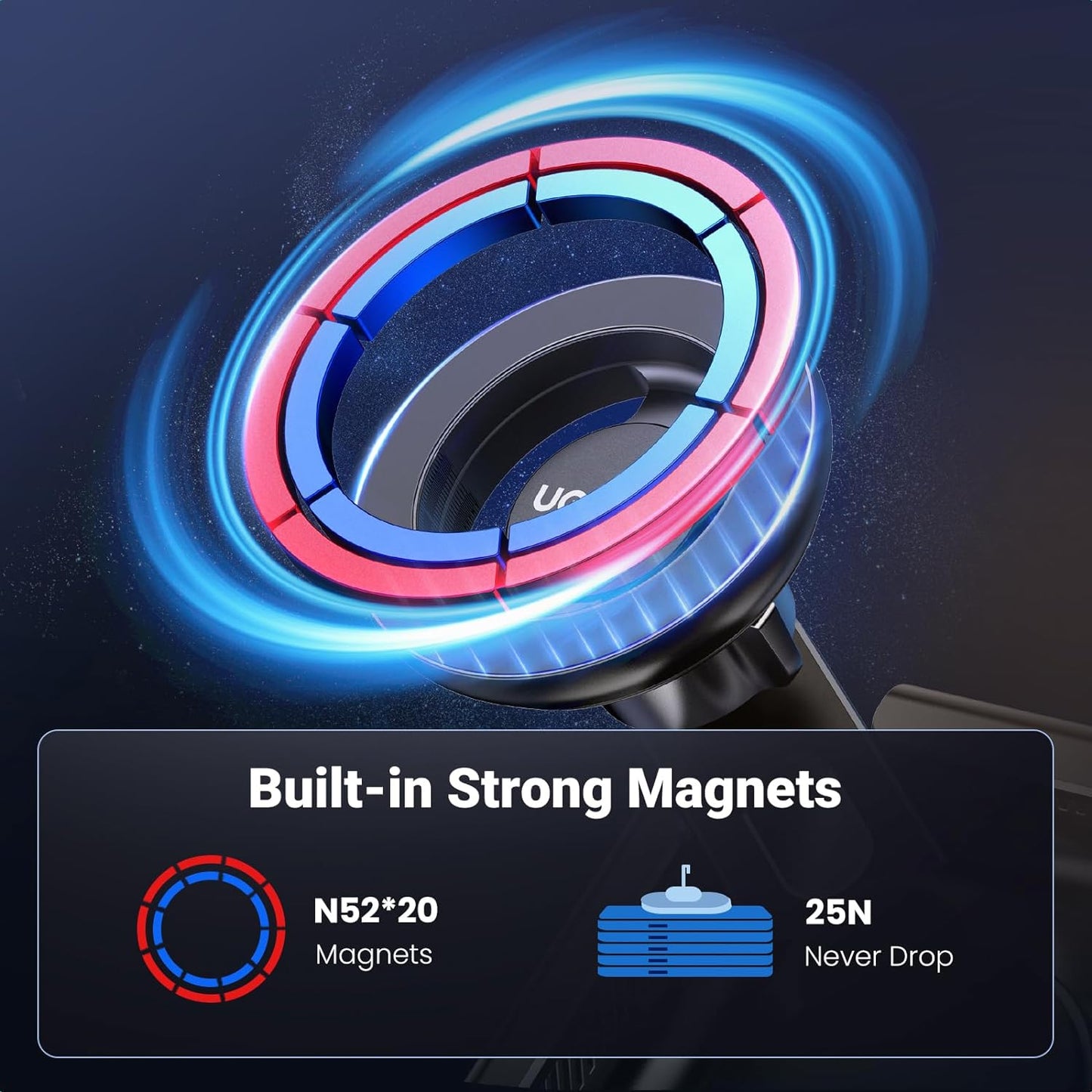 Phone Holder for Tesla Magsafe Strongest Magnet Power Magnetic Phone Mount Holder for Tesla Model 3 Y, Iphone Phone Mount Compatible with 2024 Iphone 16 15 14 13 plus Pro Max Series