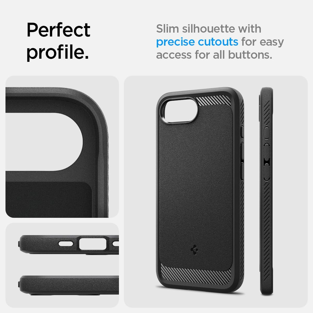 for Iphone 16E Case, Rugged Armor Magfit [Compatible with Magsafe Accessories] [Military-Grade Protection] - Matte Black TRUCK DRIVER