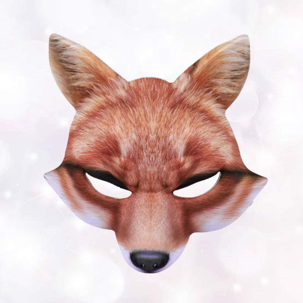 Fox Mask Halloween Costume Accessory EVA Mask Party Cosplay Favors