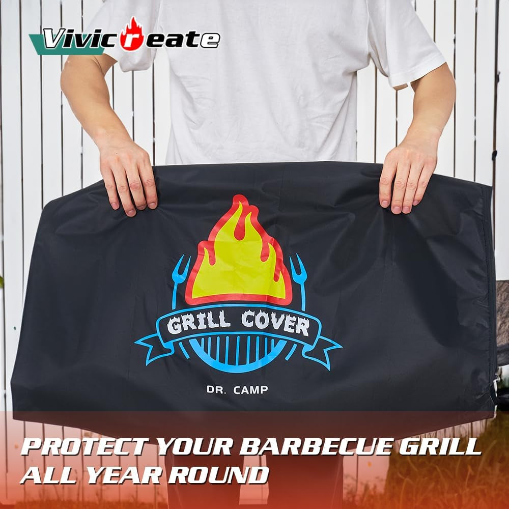 Waterproof BBQ Grill Cover, 420D Material, Fits Most Grills (32 Inch)
