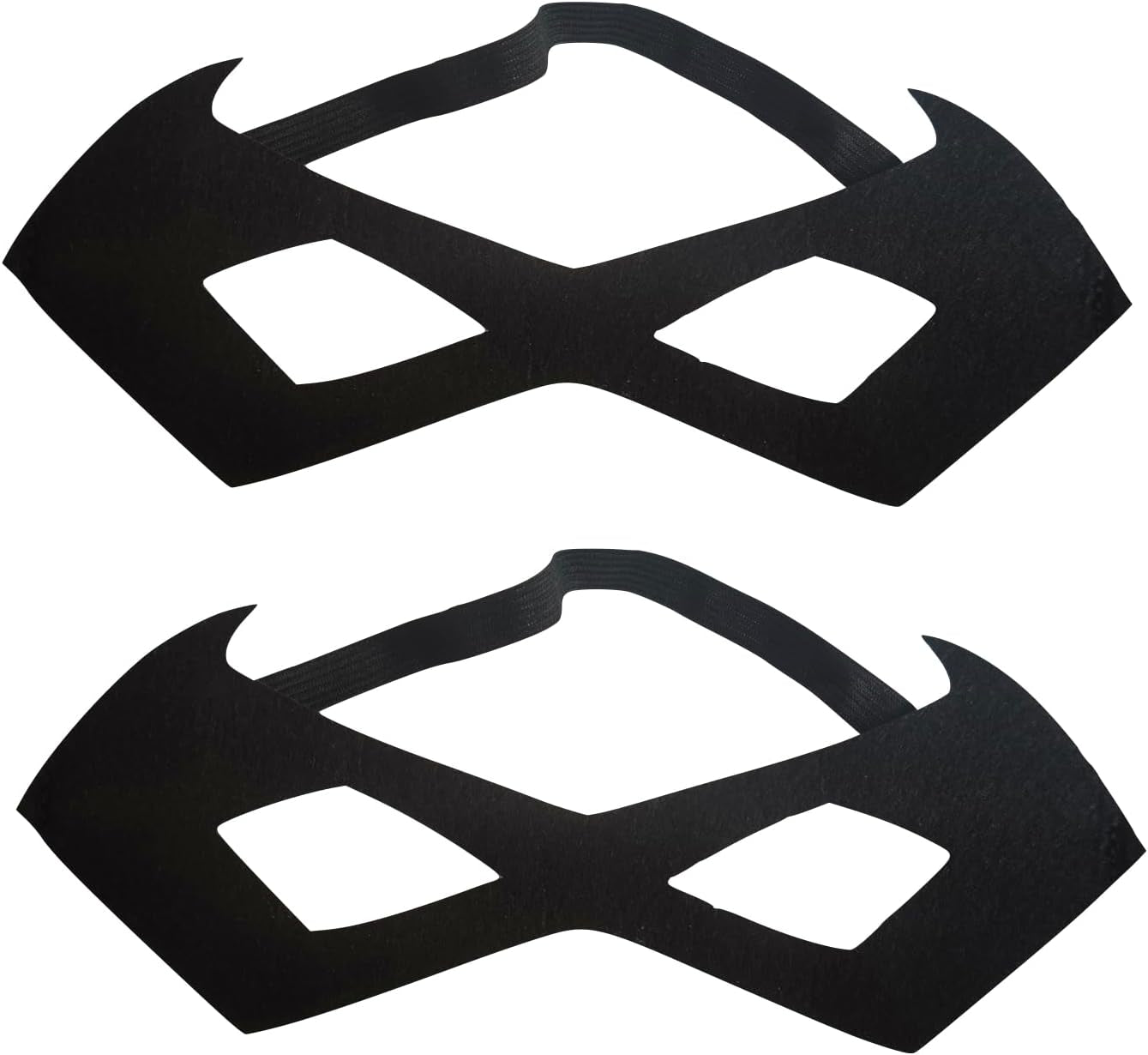 Black Eye Mask,2 Pack,Half Face,Bandit Eyemask for Halloween,Festival,Carnival,Fancy Dress Robber Costume Party