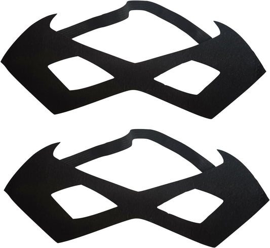 Black Eye Mask,2 Pack,Half Face,Bandit Eyemask for Halloween,Festival,Carnival,Fancy Dress Robber Costume Party