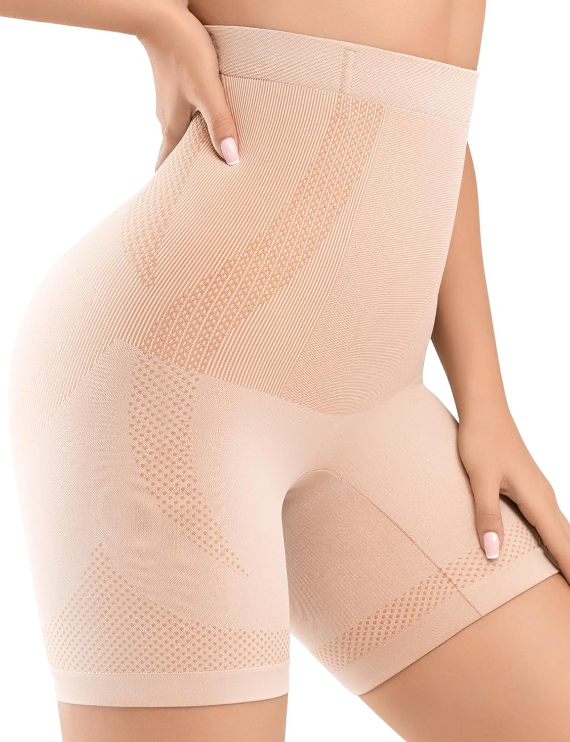 Women Shapewear Tummy Control High Waisted Body Shaper Shorts Girdles Thigh Slimmer