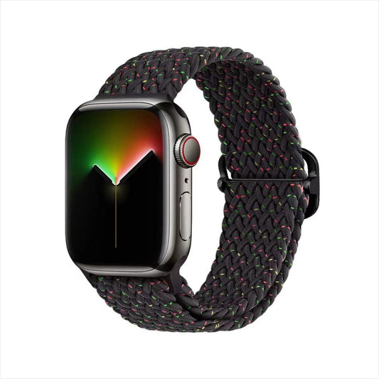 Braided Stretchy Adjustable Watch Band for Apple Watch Band 38Mm 40Mm 41Mm Women and Men, Soft Nylon Elastic Straps Solo Loop Wristbands for Iwatch Series 8 7 6 SE 5 4 Ultra