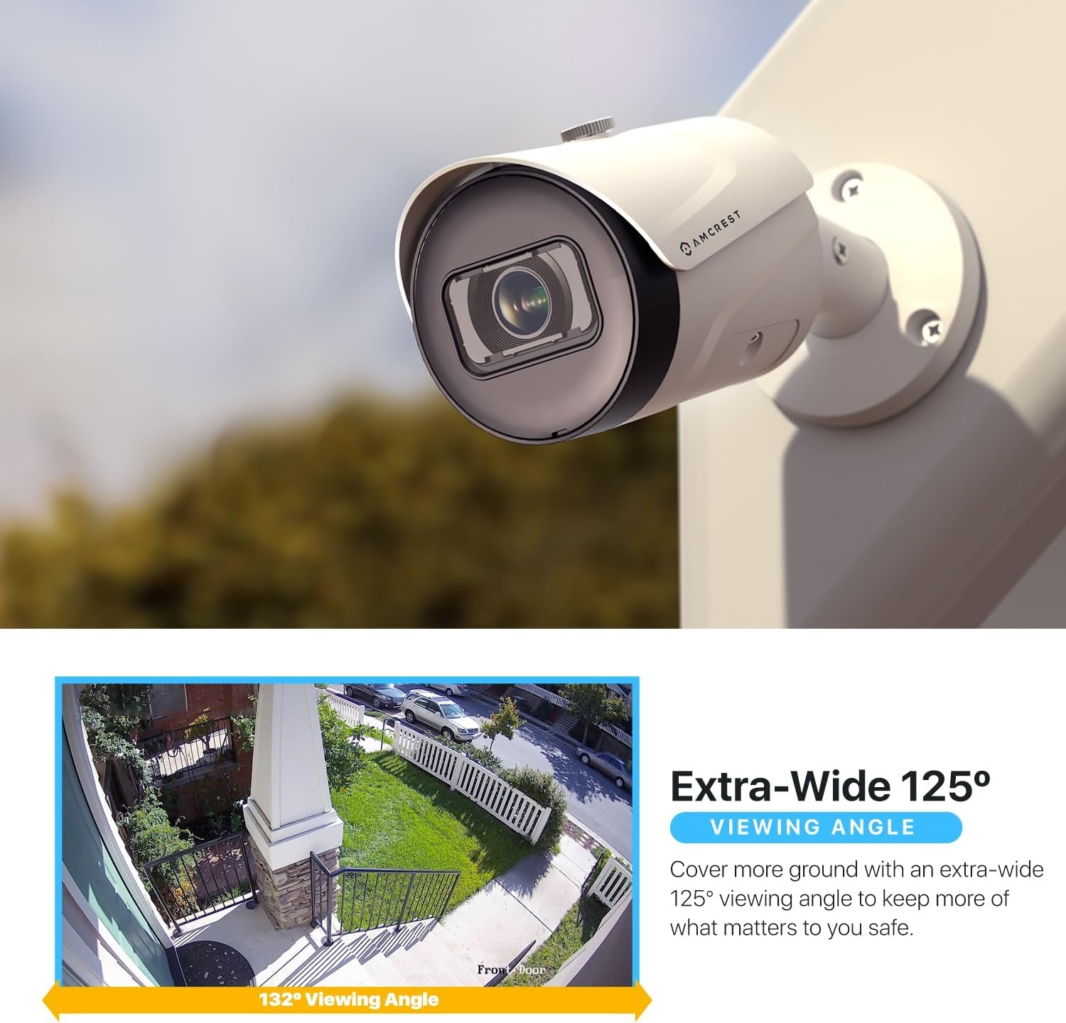 4K (8MP) IP POE Camera, Ultrahd Outdoor Bullet, 3840X2160, 98Ft Nightvision, 125° FOV, IP67, Microsd (256GB), Human & Vehicle Detection, Tripwire & Intrusion, (IP8M-2496EW-AI-V3) TRUCK DRIVER