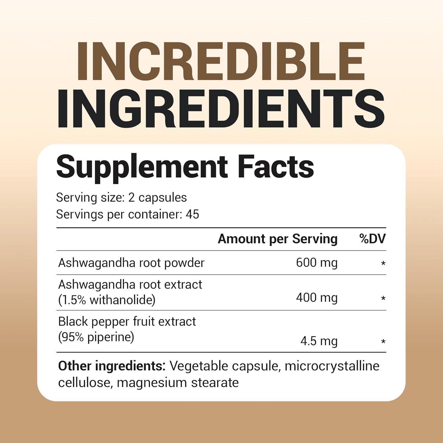 Dr. Berg Ashwagandha Capsules 1000Mg - Includes Ashwagandha Root with Black Pepper from Bioperine - Ashwagandha Supplements 90 Capsules TLBH