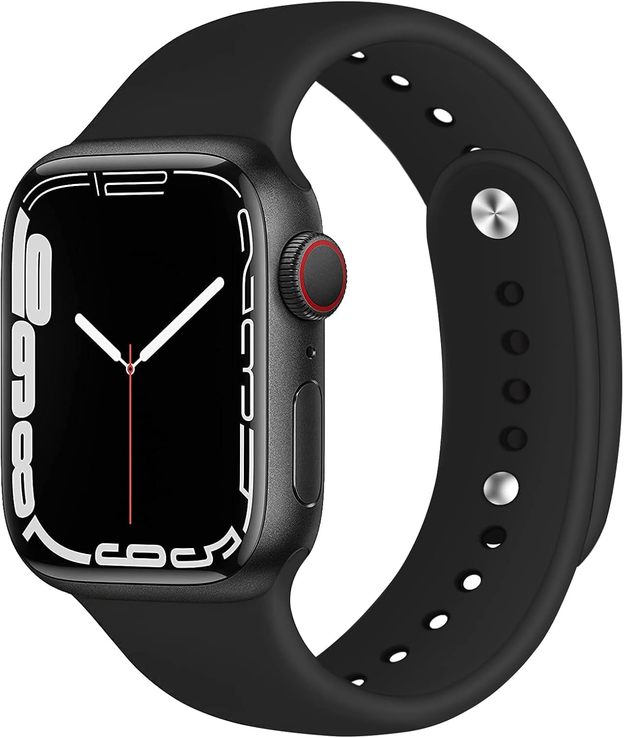 Sport Bands for Apple Watch Band 40Mm 44Mm 45Mm 49Mm 41Mm 38Mm 42Mm Women/Men,Soft Silicone Strap for Apple Watch Series 9,Ultra 2,8,Ultra,Se,7 6 5 4 3,Correa Iwatch Bands Wristband
