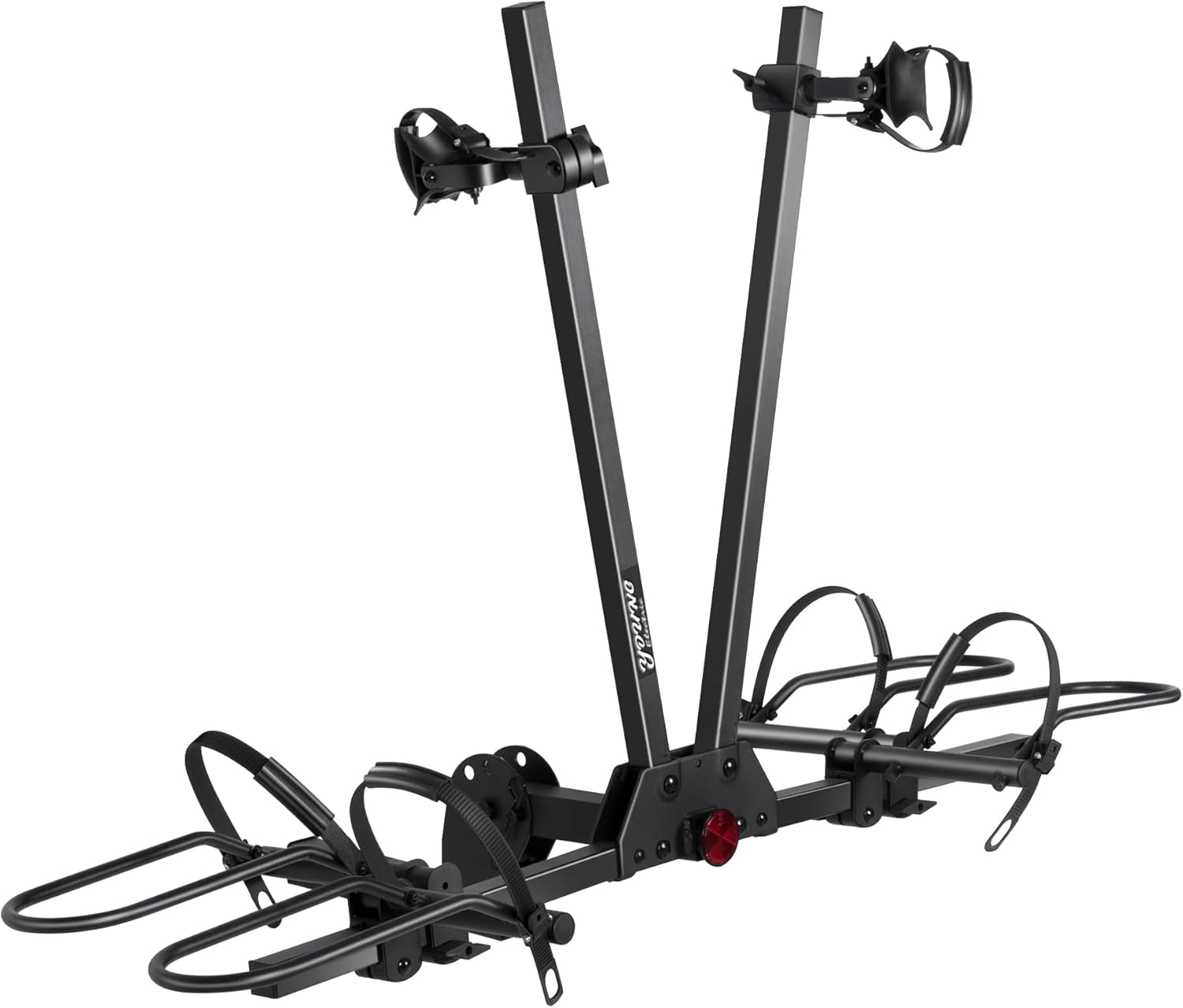 Young 2 Bike Rack Hitch Mount Foldable Platform Style, Bicycle Carrier for Cars Suvs Trucks Vans, 80 Lbs. Capacity