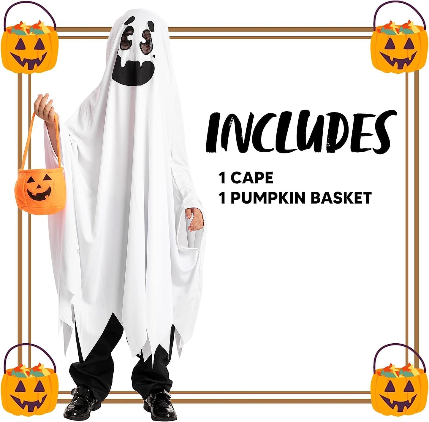 Ghost Costumes for Kids, Scary Halloween Costume for Boys, Toddler Ghost Costume for Halloween