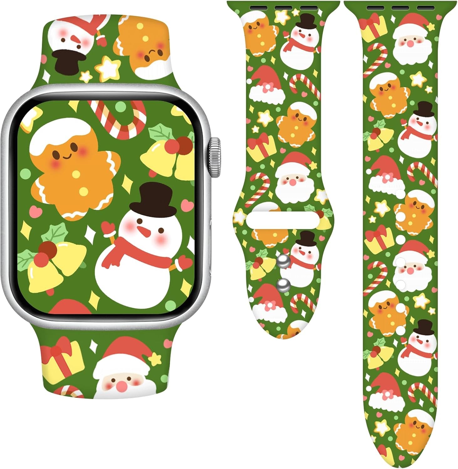 Holidays Watch Band Compatible with Apple Watch Series 10 9 8 7 6 5 4 3 Ultra SE for Women Men, Strap Replacement for Iwatch 38Mm 40Mm 41Mm 42Mm 44Mm 45Mm 46Mm 49Mm