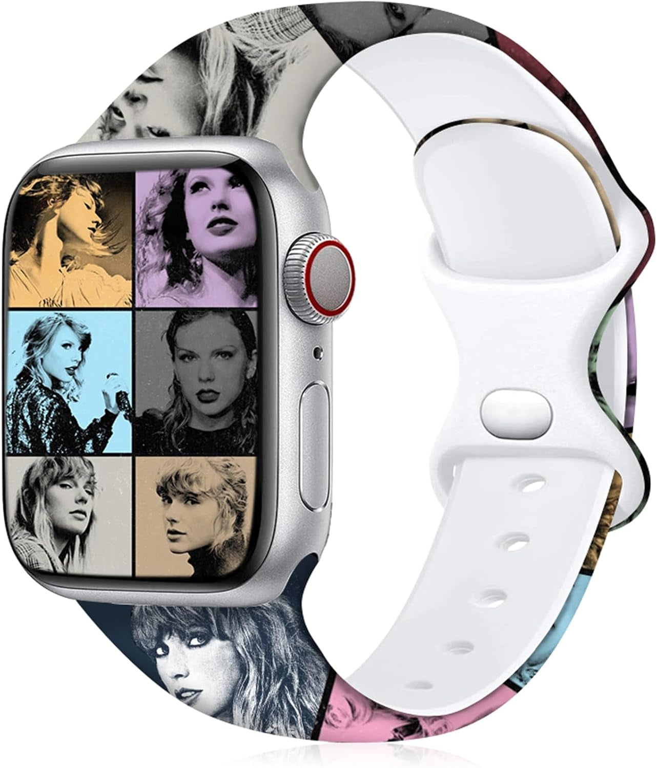 Sport Bands Compatible with Apple Watch Band 38Mm 40Mm 41Mm 42Mm 44Mm 45Mm for Men Women,Soft Silicone Strap Replacement Sport Wristbands for Iwatch Ultra Series 8 7 6 5 4 3 2 1 SE