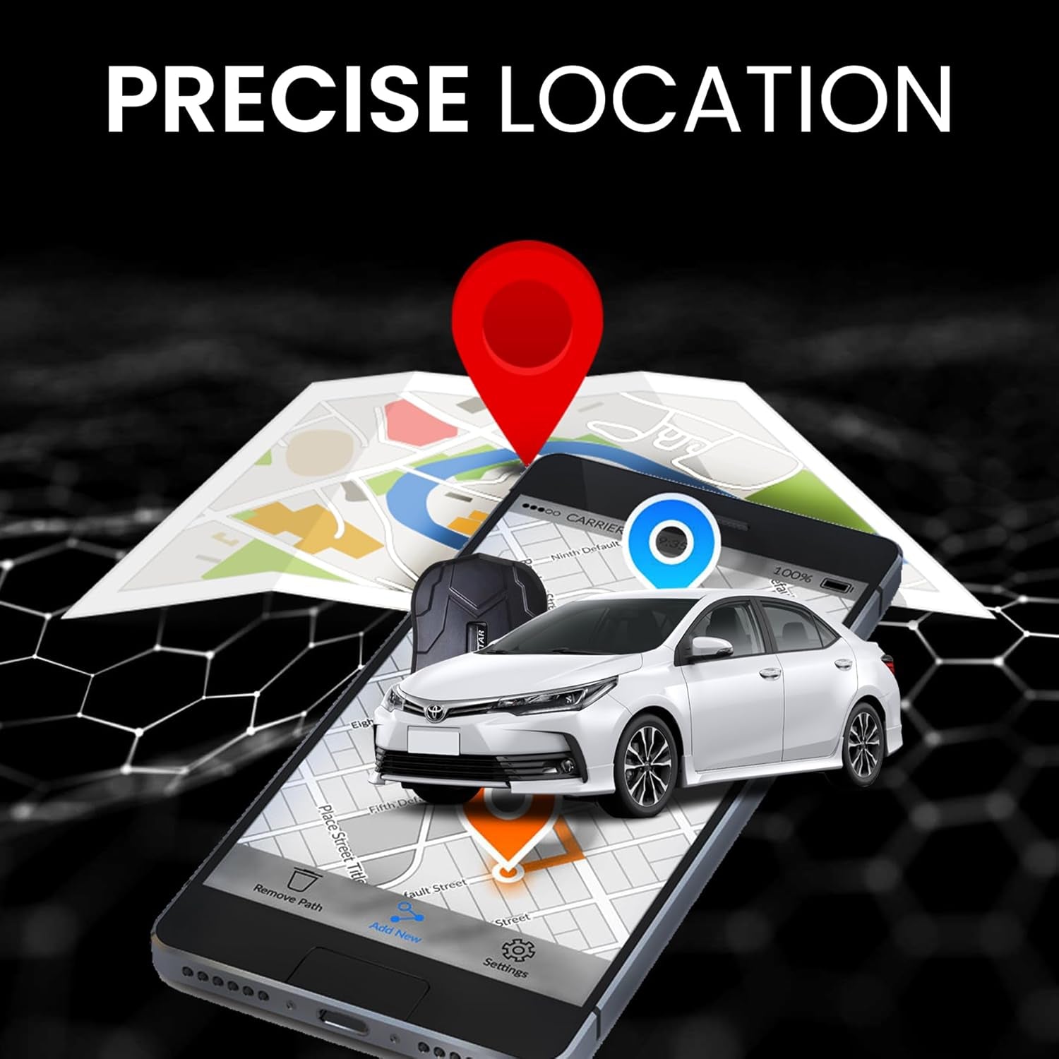 4G GPS Tracker for Vehicles NO Monthly FEE Hidden Magnetic GPS Tracker Locator Real-Time Vehicle Tracking Devices with Electric Fence and Anti-Theft Alarm for Car/Motorcycle/Trucks/Fleet/Boat