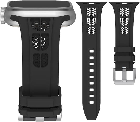 Sport Bands Compatible with Apple Watch Band 38Mm 40Mm 41Mm 42Mm 44Mm 45Mm 46Mm 49Mm Women Men,Soft Silicone Breathable Replacement Strap for Iwatch Ultra/Ultra 2 Series 10 9 8 7 6 5 4 3 2 1 SE