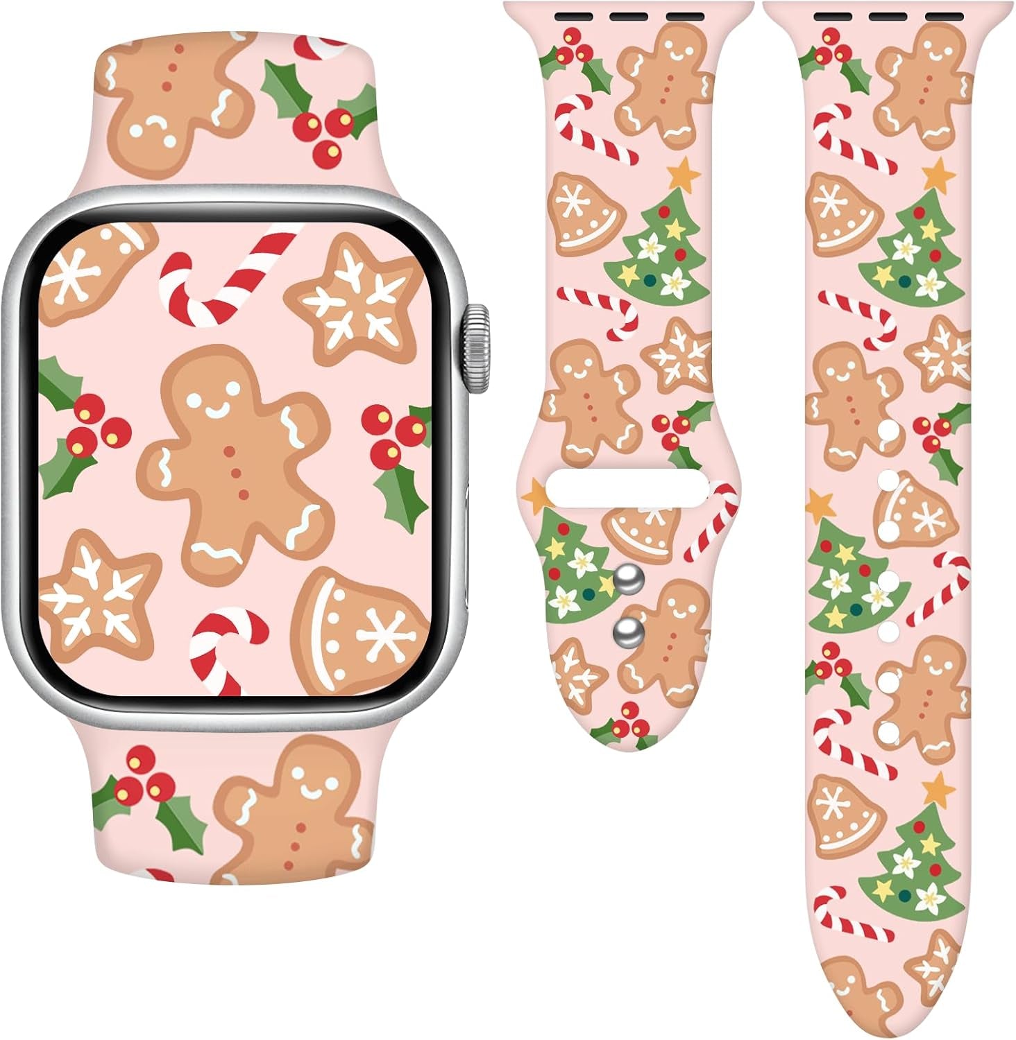 Holidays Watch Band Compatible with Apple Watch Series 10 9 8 7 6 5 4 3 Ultra SE for Women Men, Strap Replacement for Iwatch 38Mm 40Mm 41Mm 42Mm 44Mm 45Mm 46Mm 49Mm