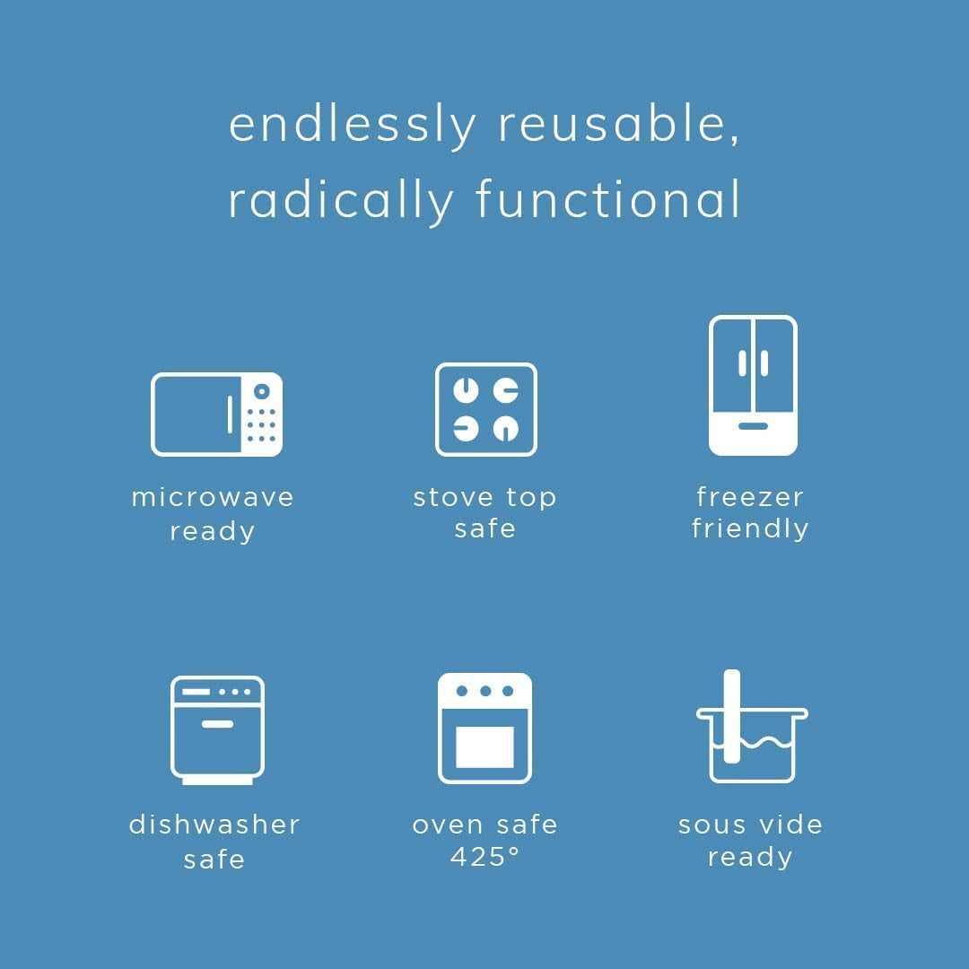 Platinum Silicone Food Grade Reusable Storage Bag, Clear (Snack) | Reduce Single-Use Plastic | Cook, Store, Sous Vide, or Freeze | Leakproof, Dishwasher-Safe, Eco-Friendly | 12 Oz