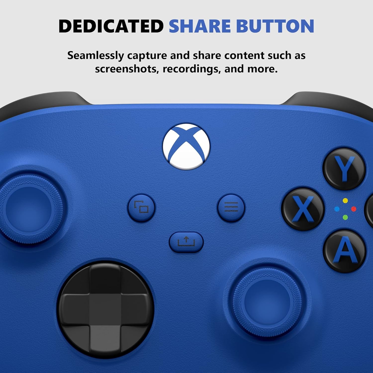 Wireless Controller Shock Blue - Wireless - Bluetooth - USB Series X, Series S, One, PC, Android, Ios, Tablet - Shock Blue