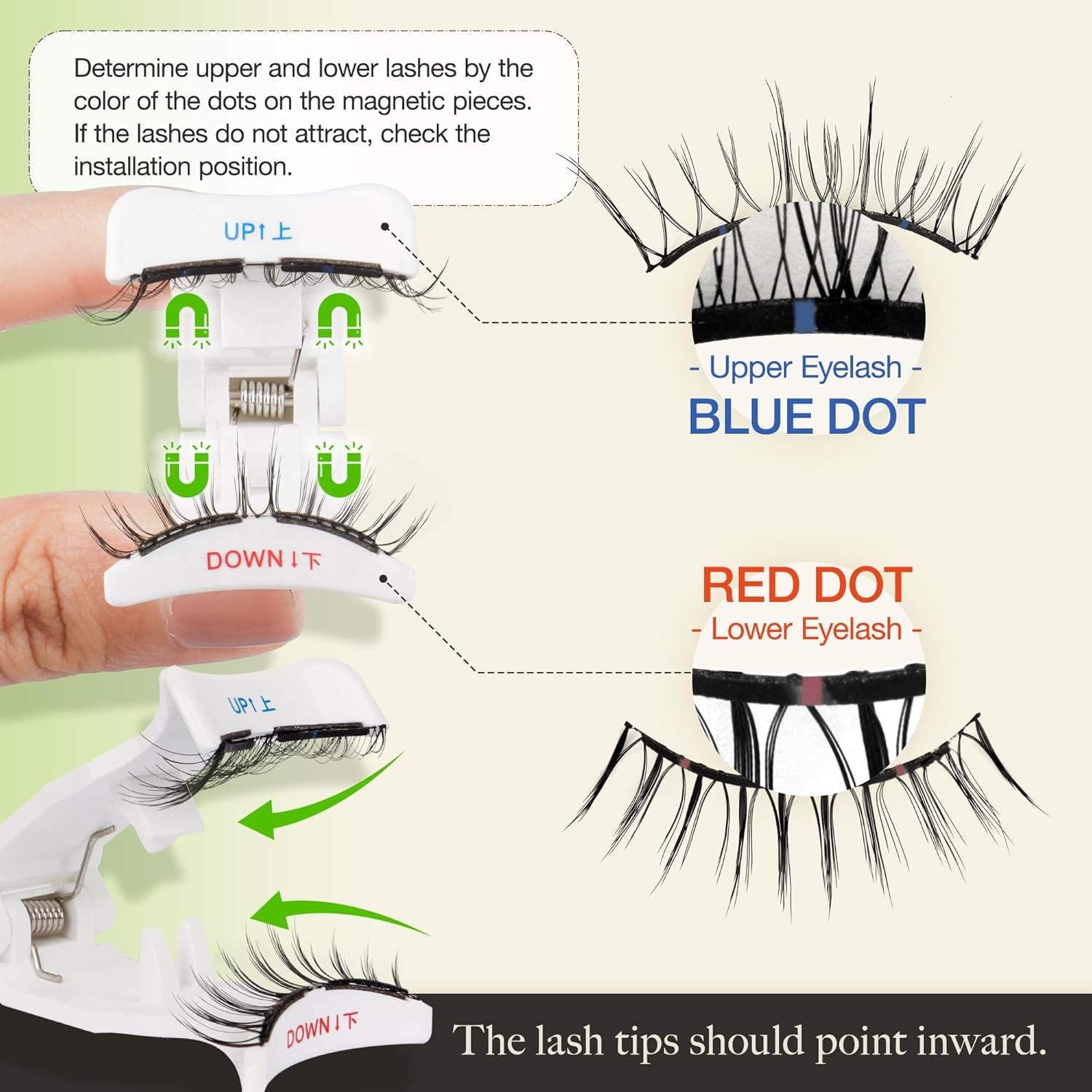 Magnetic Eyelashes with Applicator, Reusable Soft Magnetic Eyelashes Natural Look, No Glue Needed, Windproof & Waterproof for All-Day Comfort (L01)