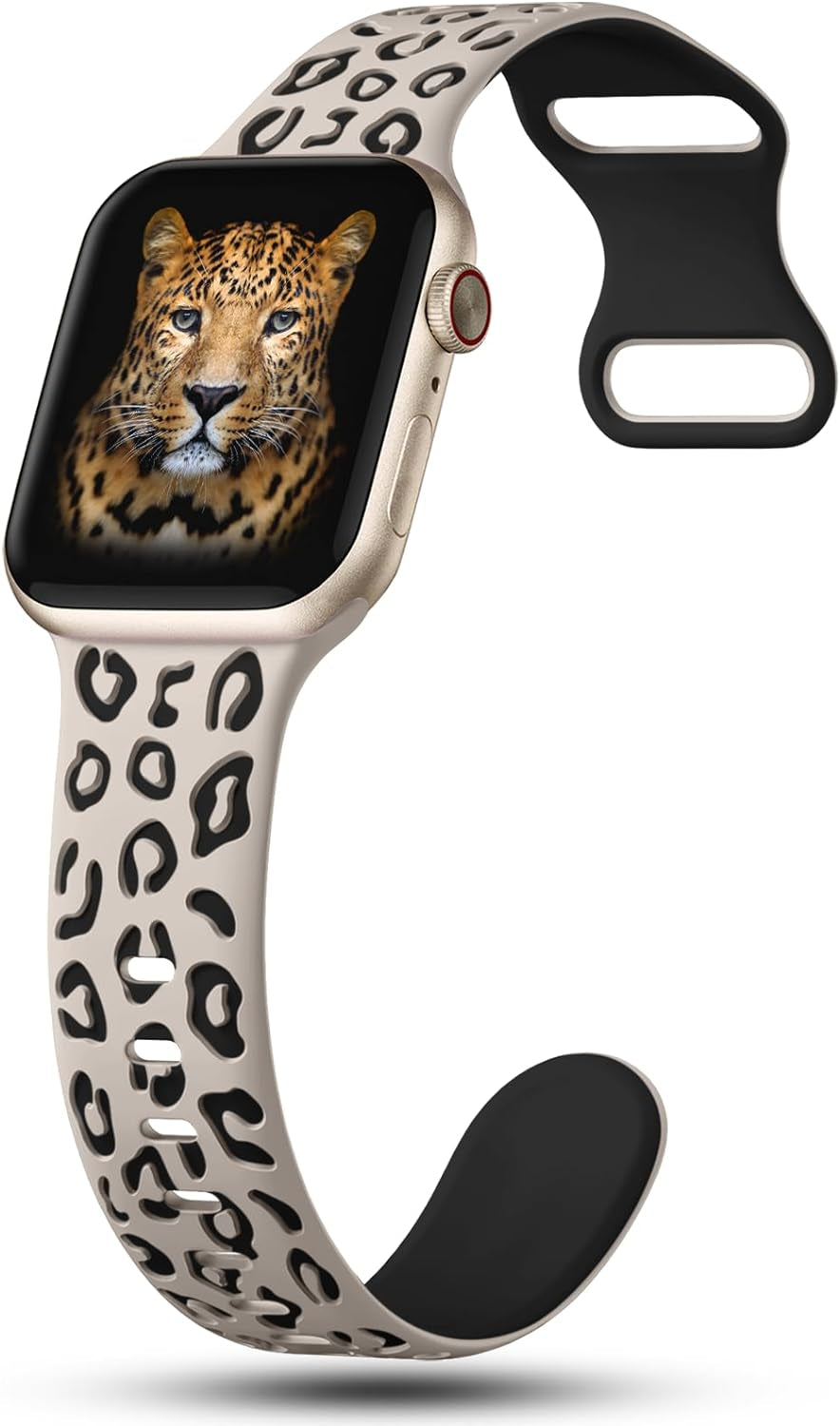 3 Pack Leopard Engraved Bands Compatible with Apple Watch Band 41Mm 40Mm 38Mm 49Mm 45Mm 44Mm 42Mm Women, Soft Silicone Cheetah Embossed Sport Strap for Iwatch Bands Series 9 8 7 6 5 4 3 2 1 Ultra SE