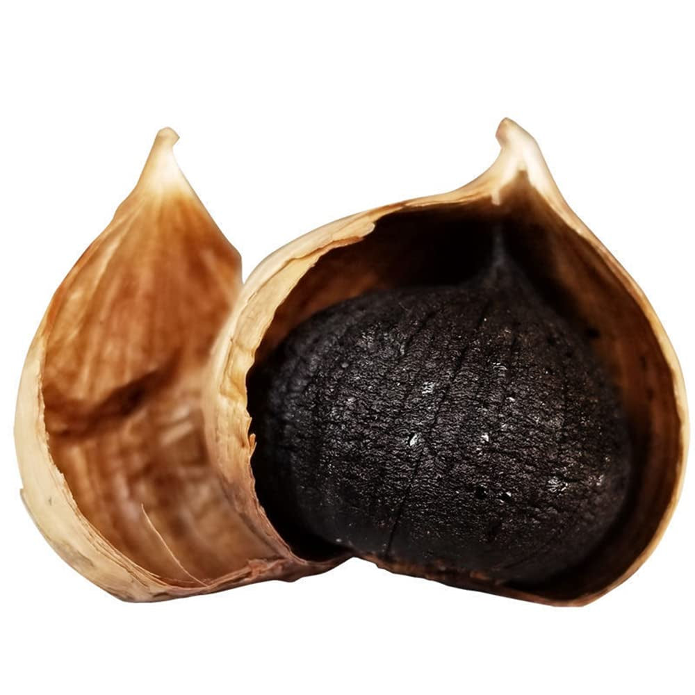 Black Garlic,Fermented Black Garlic,Allium Sativum,Heisuan,Black Garlic Organic,Whole Bulbs,Easy Peel,All Natural,Healthy Snack, Ready to Eat (250 G(0.55 Pound)) TLBH