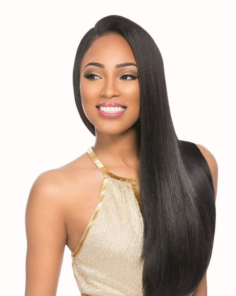 Empire Yaki Weave Hair - Empire Straight Human Hair Yaki Texture Hair for Weaving and Sew in Styles - Empire Yaki 1 Pack (12 Inch, 30 LIGHTAUBURN)