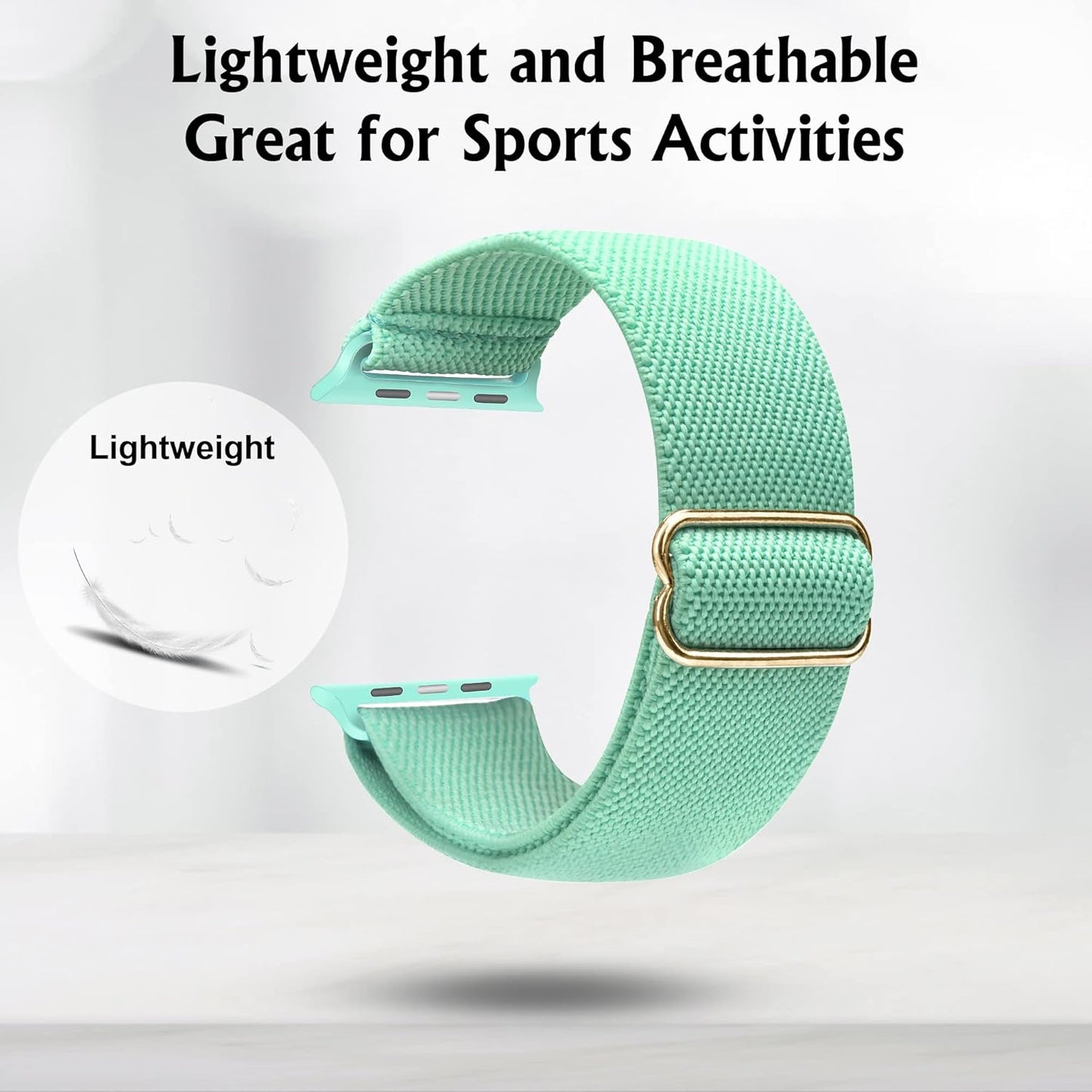 Stretchy Watch Band Compatible for Apple Watch Band 45Mm 44Mm 42Mm Comfortable Adjustable Sport Band for Iwatch Series 7 6 5 4 SE 3 2 1 Women Men