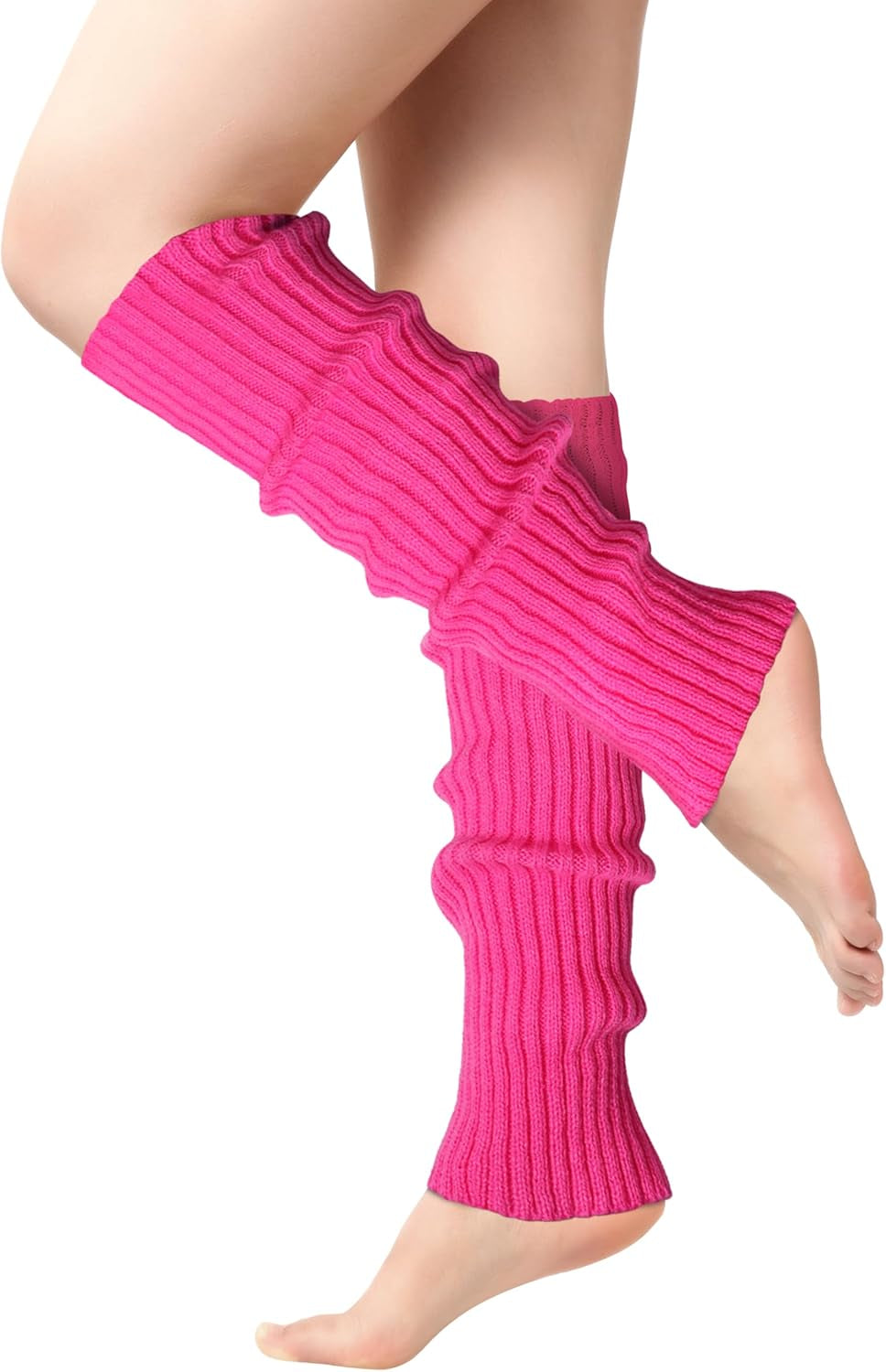 Leg Warmers for Women - Leg Warmers 80S Ribbed Knitted Long Socks for Yoga Party Sports Fashion Accessories