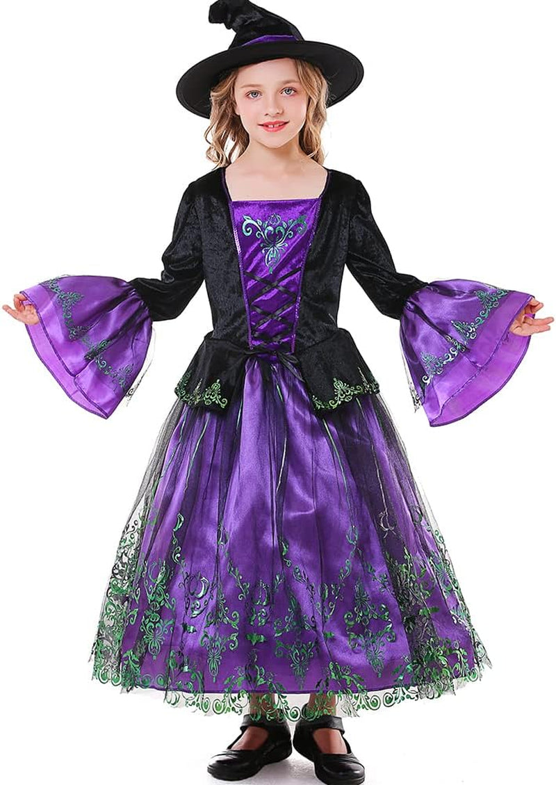 Kids Witch Costume for Girls Halloween Costumes,Halloween Costumes Witch Costume for Girls