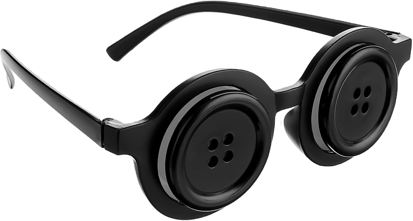 Halloween Glasses Plastic Sunglasses Picture Framing Supplies Dance Party Button Eyeglass Frame Costume Funny Props Atmosphere Novelty Favor Creative Shooting