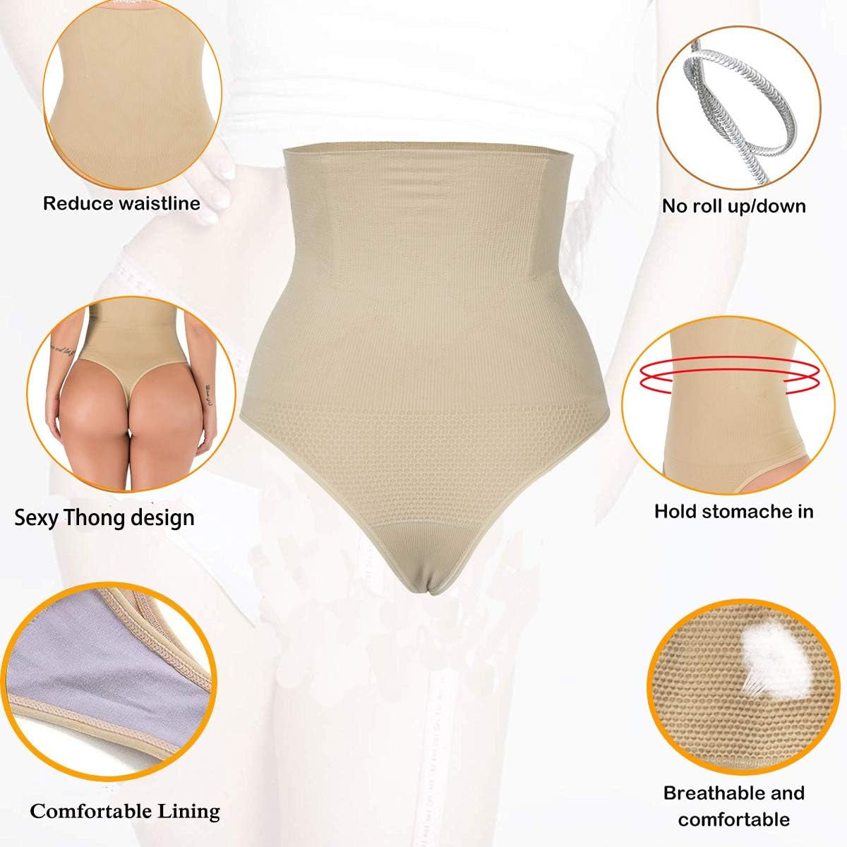 328 Women Waist Cincher Girdle Tummy Slimmer Sexy Thong Panty Shapewear