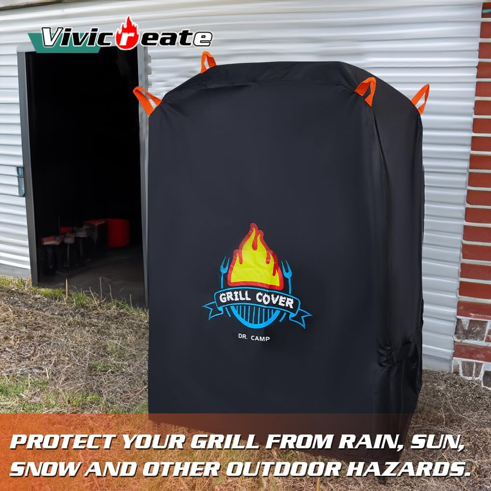 Waterproof BBQ Grill Cover, 420D Material, Fits Most Grills (32 Inch)