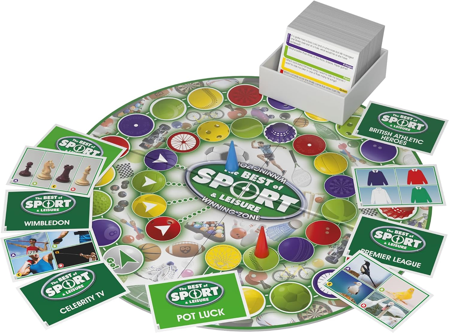 LOGO Best of Sport and Leisure Board Game, Board Game for Sports Fans, Family Games for Adults and the Whole Family, Suitable from 12 Years+, Multicoloured, T73294 UKUK