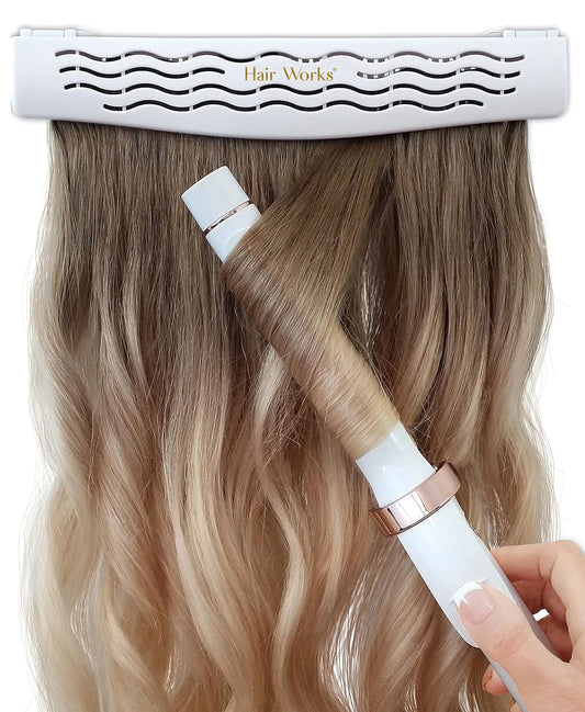 4-In-1 Hair Extension Style Caddy - Lightweight, Waterproof and Portable, This Hair Extension Holder Is Designed to Securely Hold Your Extensions While You Wash, Style, Pack and Store Them