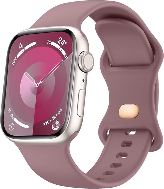 Band for Apple Watch Series 8 SE 7 6 5 4 3 2 1 45/41/40/44/38/42Mm Women Men Soft Replacement Silicone Band for Iwatch