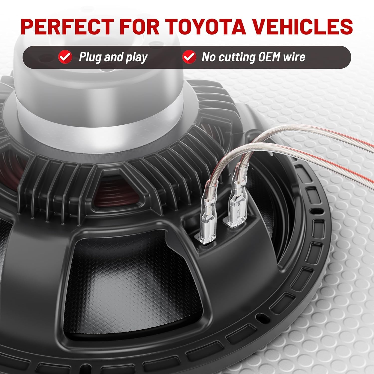 Car Front Dash Tweeter Speaker Wiring Harness for 2008-2022 Toyota RAV4 Camry 4Runner Highlander Scion, 2010-2019 Subaru Forester Factory Speaker Replacement Adapter Connector Non JBL System