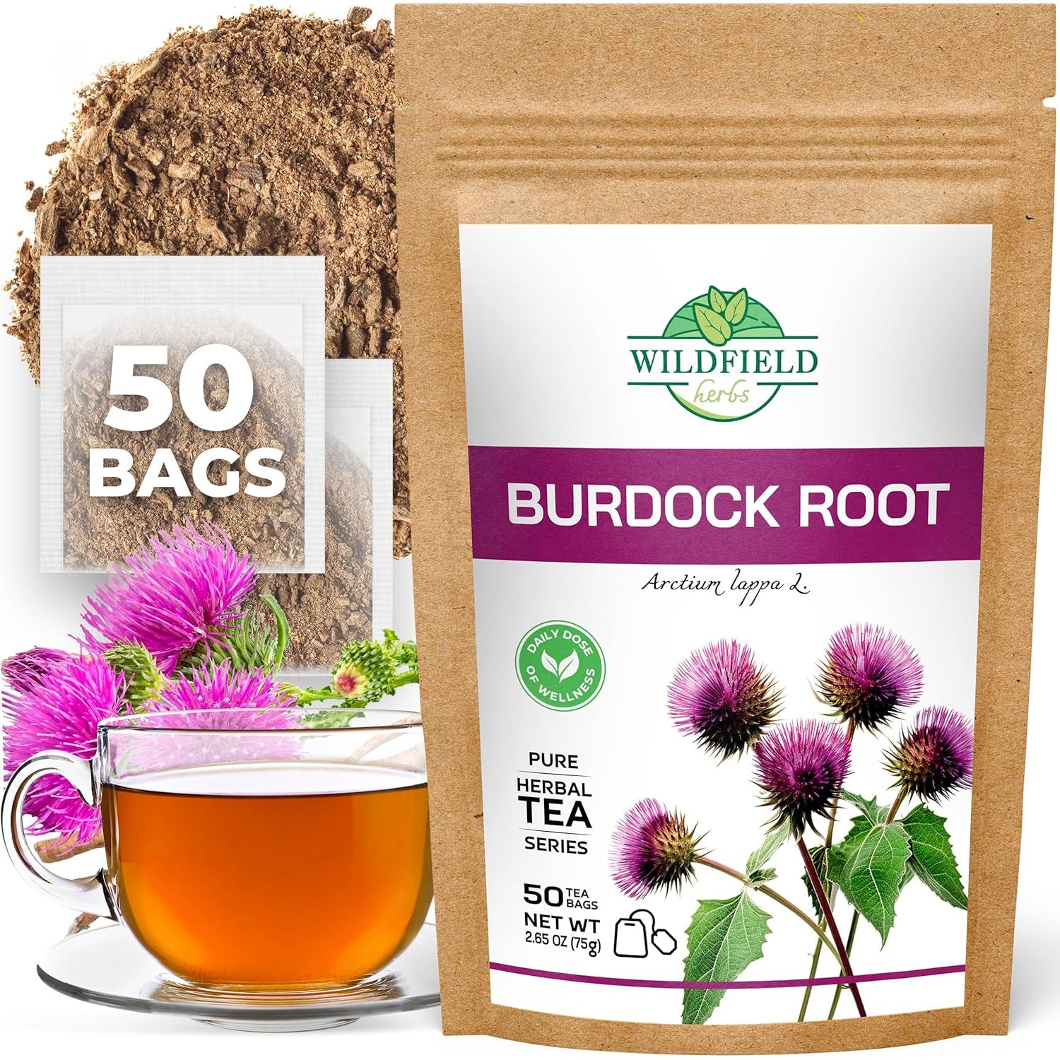 100 Bags Ginger Tea Bags Ginger Root Tea Dry Dried Herb (Zingiber Officinale) - 100 Count 1.5G Tea Bags Ginger Raíz De Jengibre TLBH