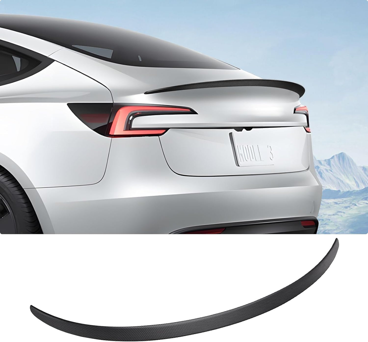 Spoiler for Tesla Model Y Rear Spoiler Wing ABS Material OEM Rear Trunk Lip Model Y Accessories Matte Black Custom Fit 2020-2025